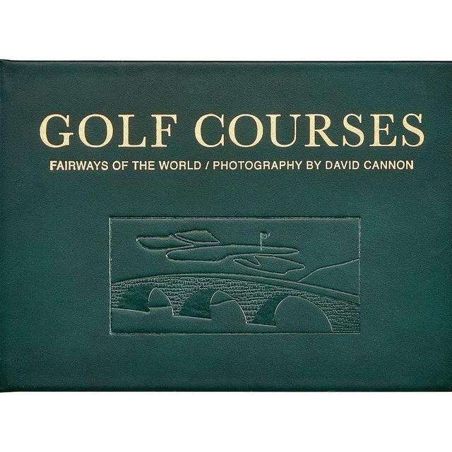 Golf Courses Leather Book, Green