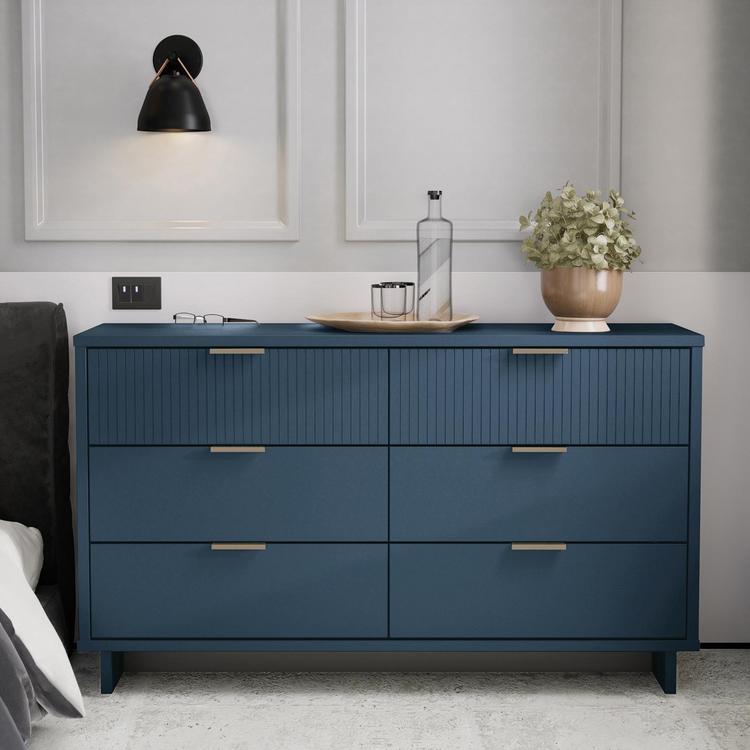 Manhattan Comfort, Granville Double Wide 6-Drawer Dresser | Zola