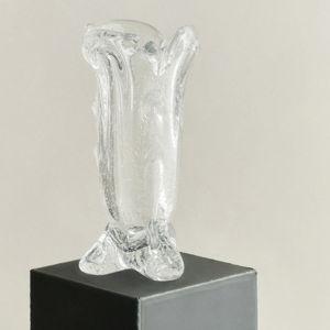 S.R. VINTAGE DRAPE GLASS VASE