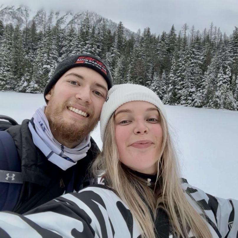 Glacier National Park! On the days we weren't snowboarding, we were snowshoeing or cross country skiing instead.