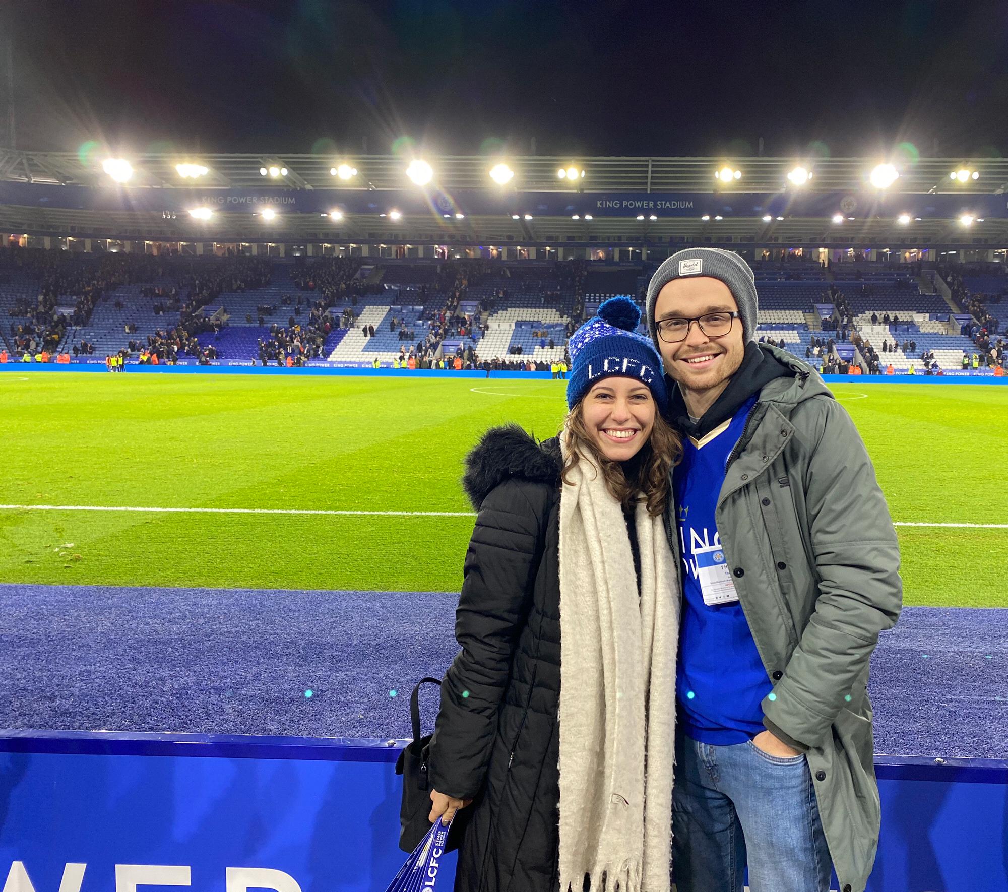 Michaella's first Leicester City Football (as in soccer) Game!