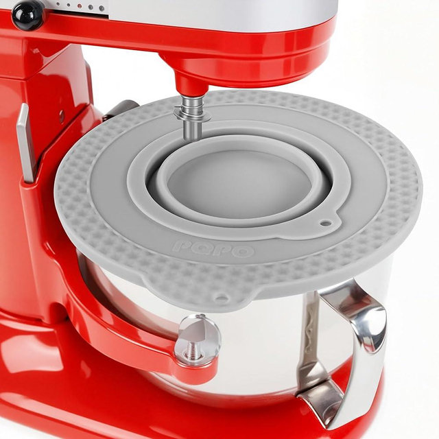 Silicone Mixer Bowl Cover Compatible with KitchenAid 6 Quart Bowl-Lift Stand Mixer, Mixer Bowl Lid to Prevent Spilling of Ingredients