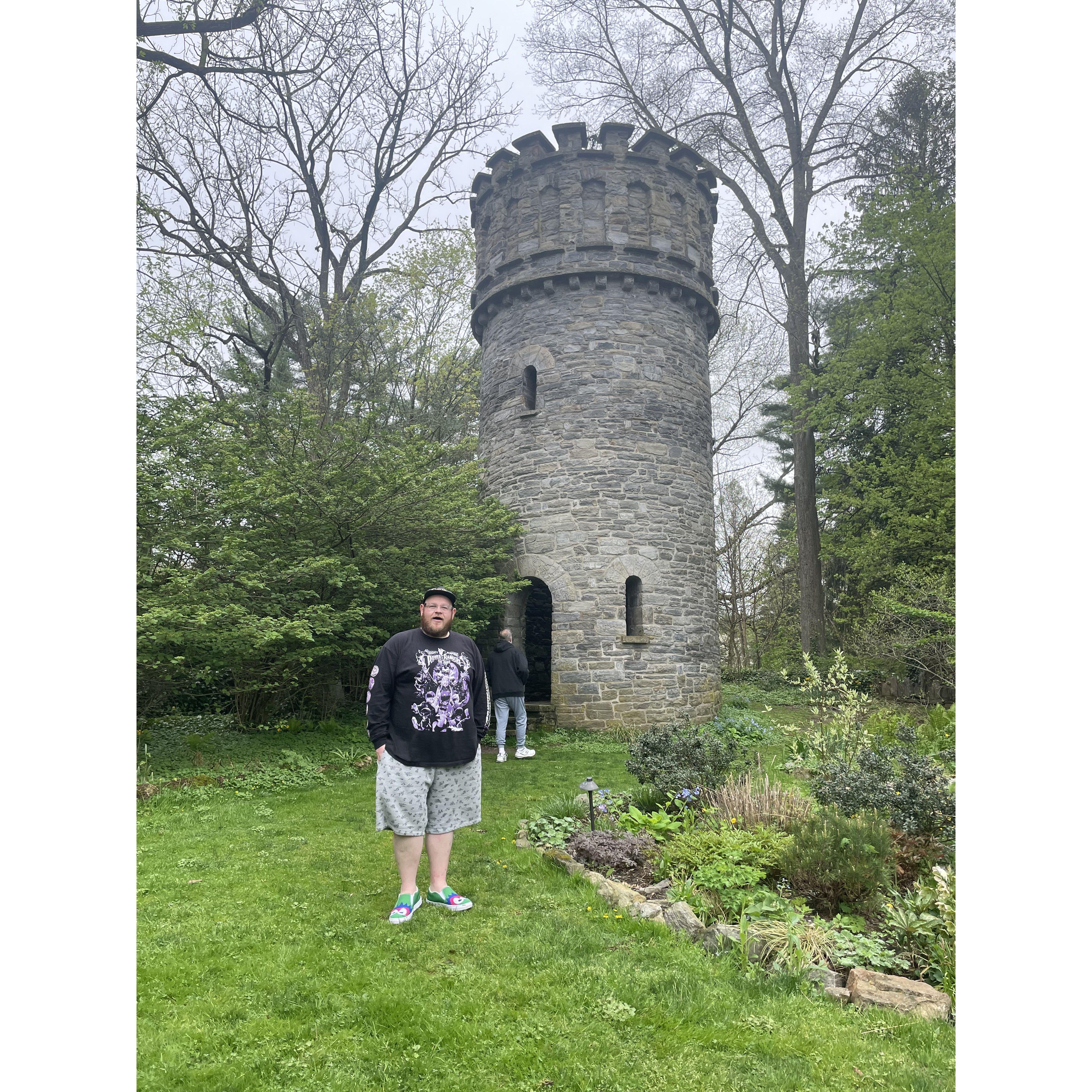 Sean on the day we toured Duke Sculpture Garden!