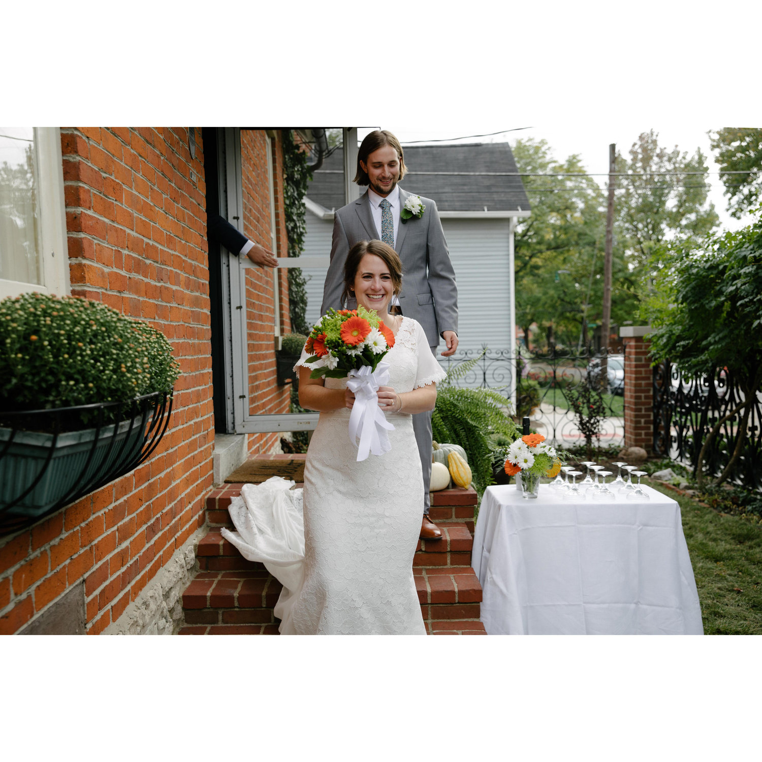 Trey and Allie were married on 10/10/20 at their home in German Village (Columbus), surrounded by their immediate family.