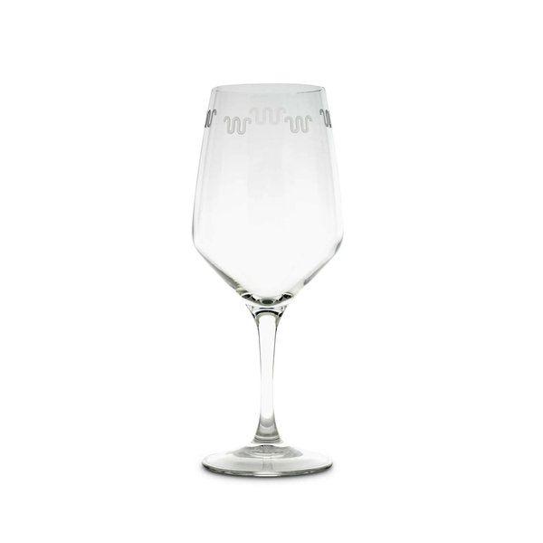 Running W® Etched All Purpose Wine Glass