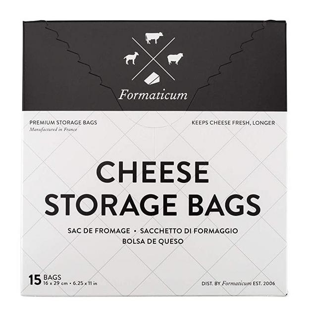 Formaticum Cheese Storage Bags, Keep Charcuterie Fresh, Wax Paper Bags, 15 Count