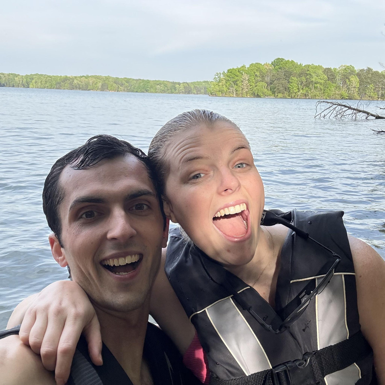 On the jet ski!