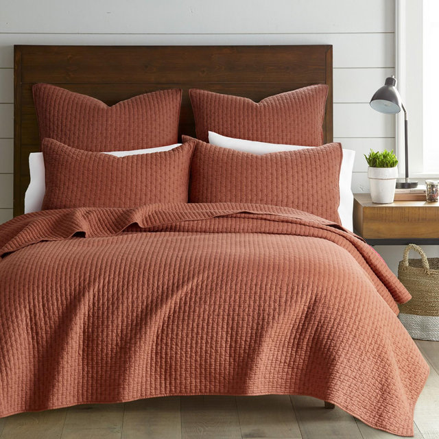 Cross Stitch Adobe Full/Queen Quilt Set - Levtex Home