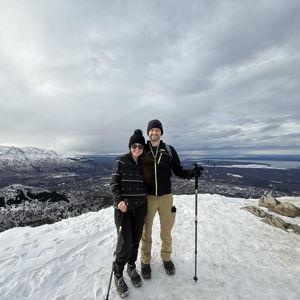 Snowmobiling (on our honeymoon!)