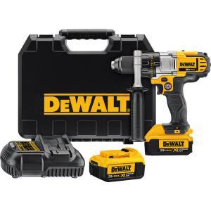20-Volt MAX Lithium-Ion Cordless 1/2 in. Premium 3-Speed Drill/Driver Kit with (2) Batteries 4Ah, Charger and Case