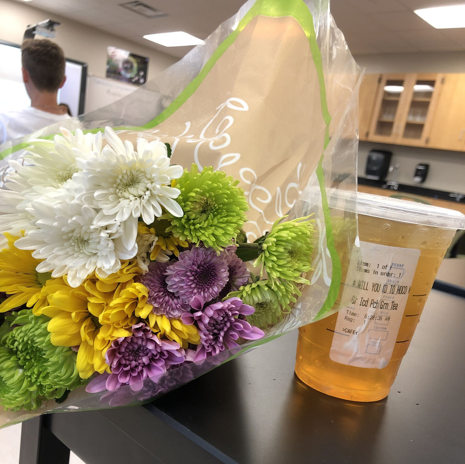 This is how Nathan asked Briana to homecoming in September of 2019! (Before we were dating!)