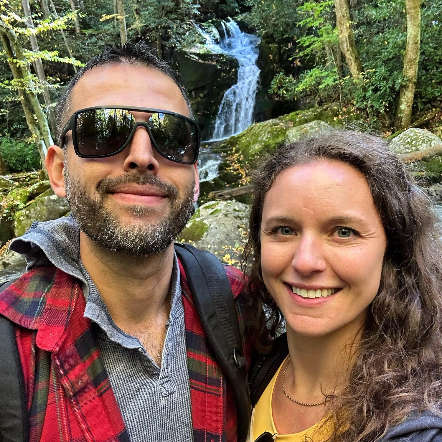 Mouse Creek Falls hike near Cosby, Tennessee (October 2023)