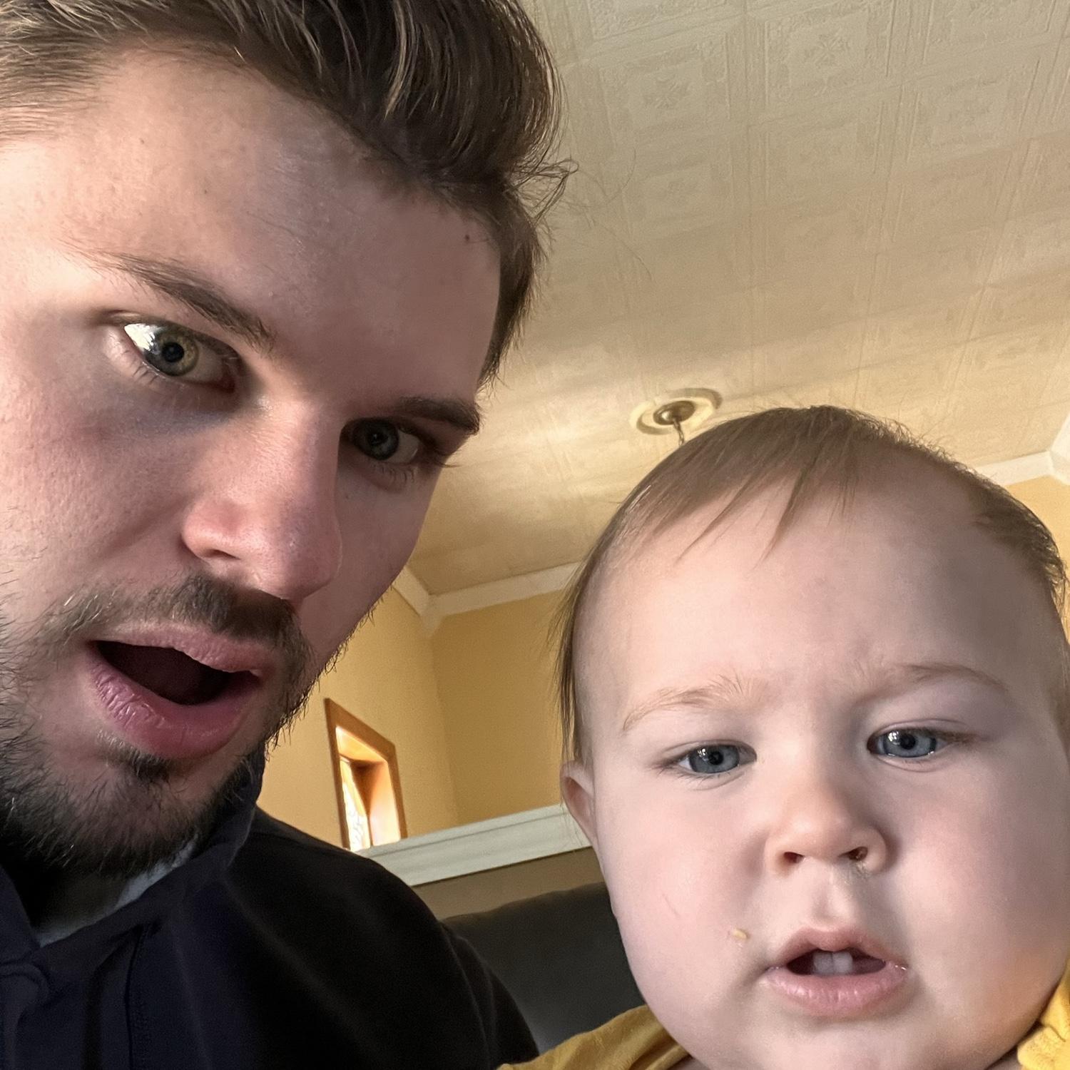 Konnor and little Klaus being silly boys
