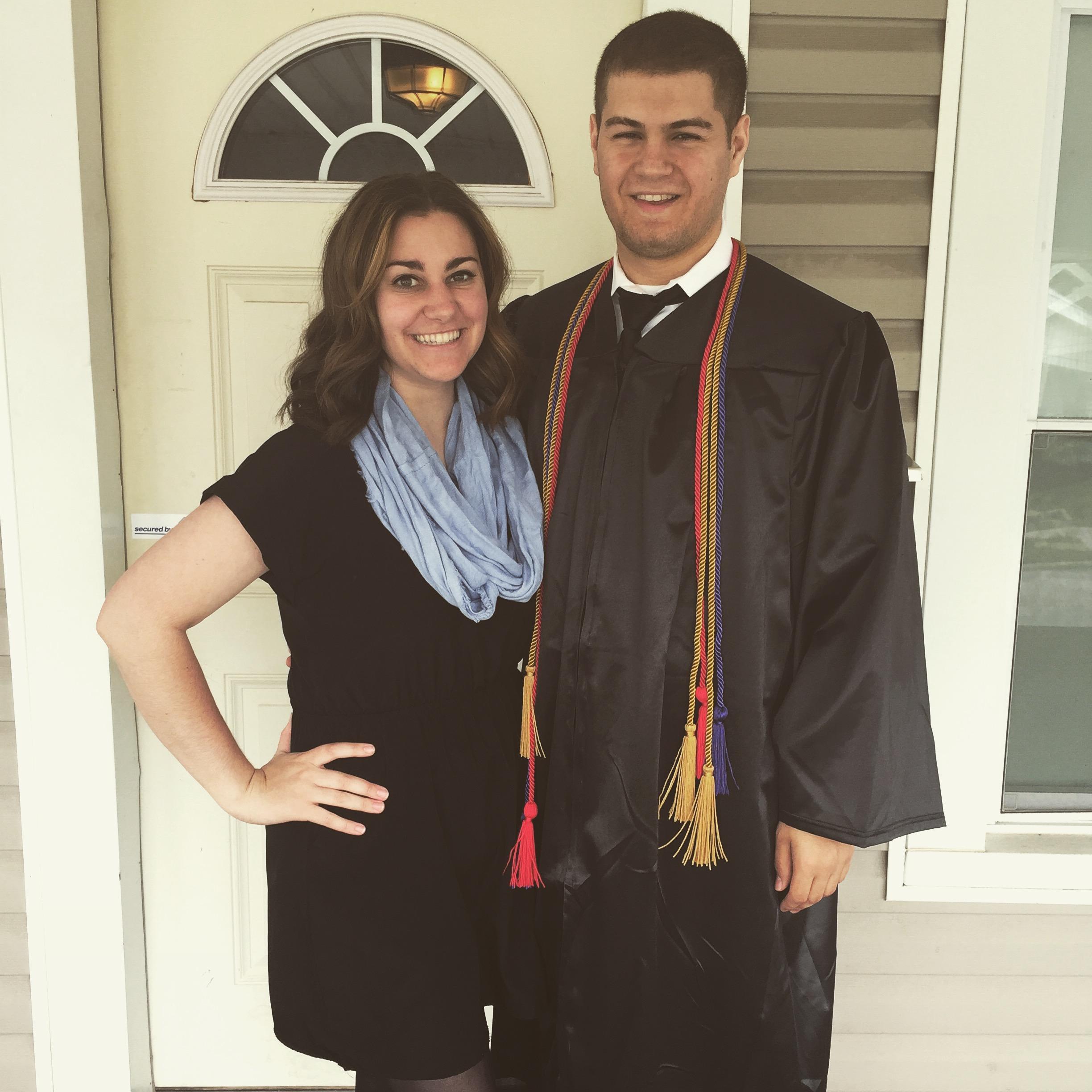 Brandon's graduation from undergraduate degree