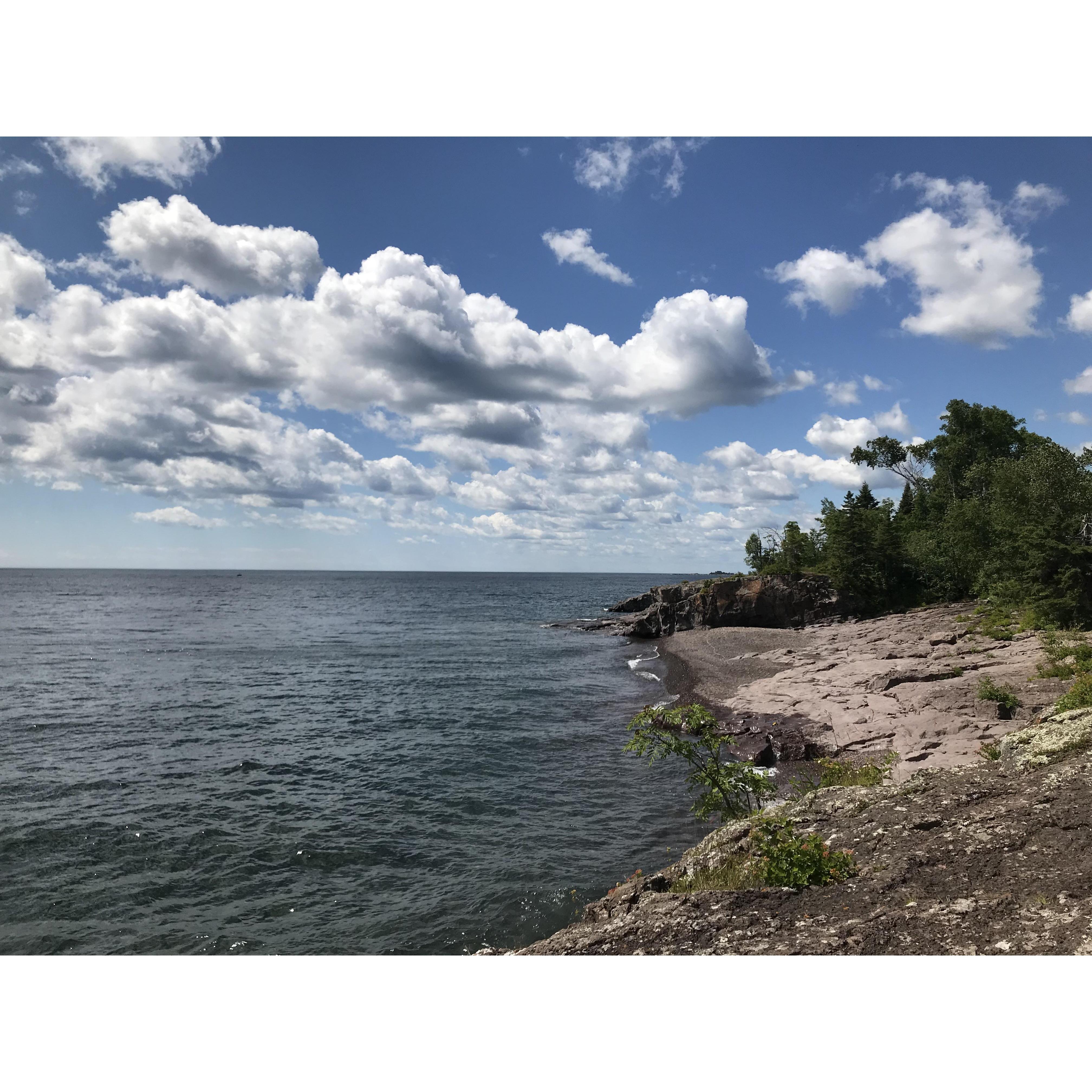 The beach where John proposed