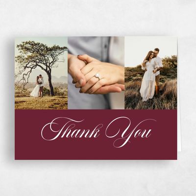 Wine, Red Wedding Thank You - Jessenia Multiphoto