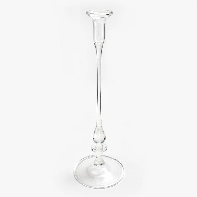 ABC Home Vibration Clear Glass Candlestick