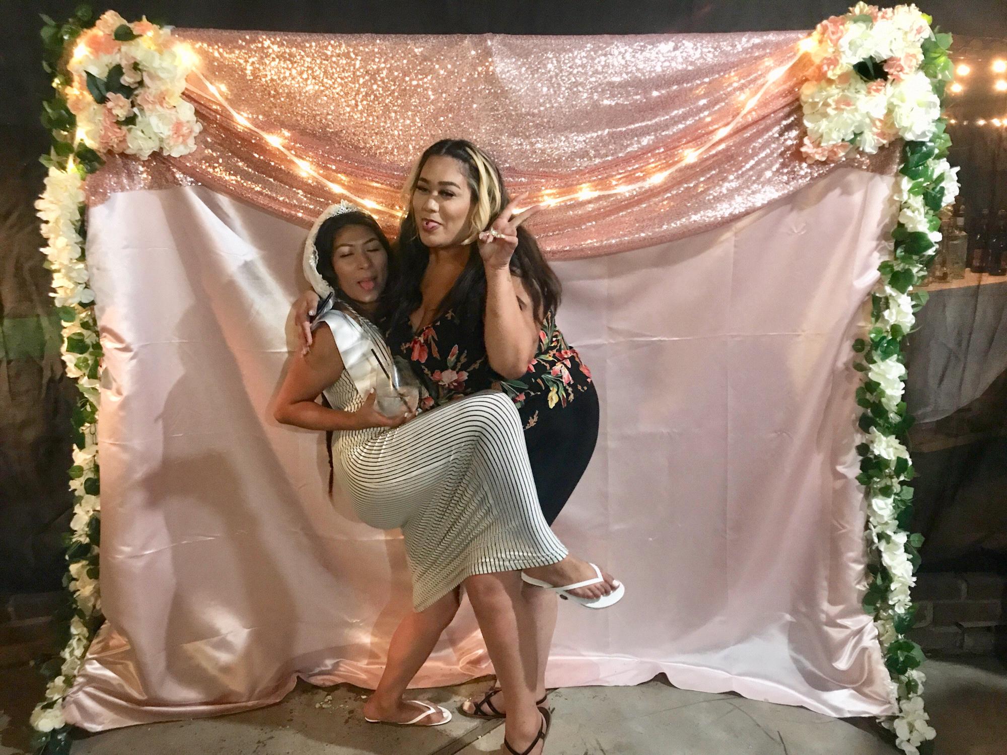 Bride and her maid of honor