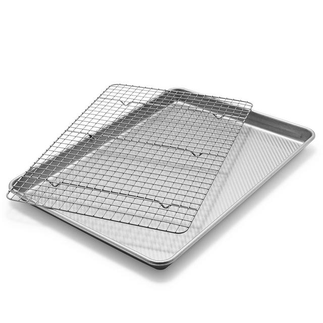 Sur La Table Platinum Pro Half Sheet Pan & Nonstick Cooling Rack Set