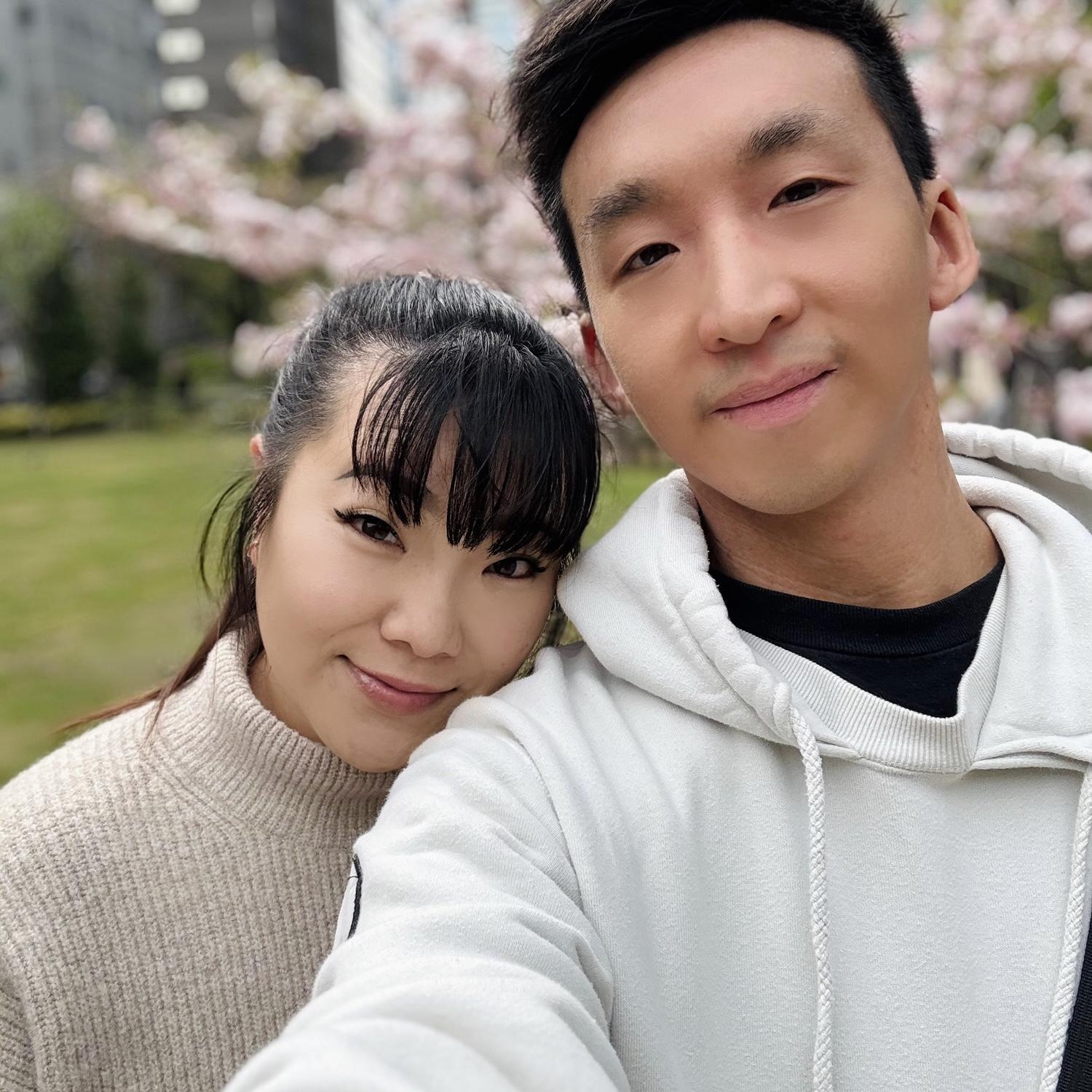Finally found cherry blossoms in Japan