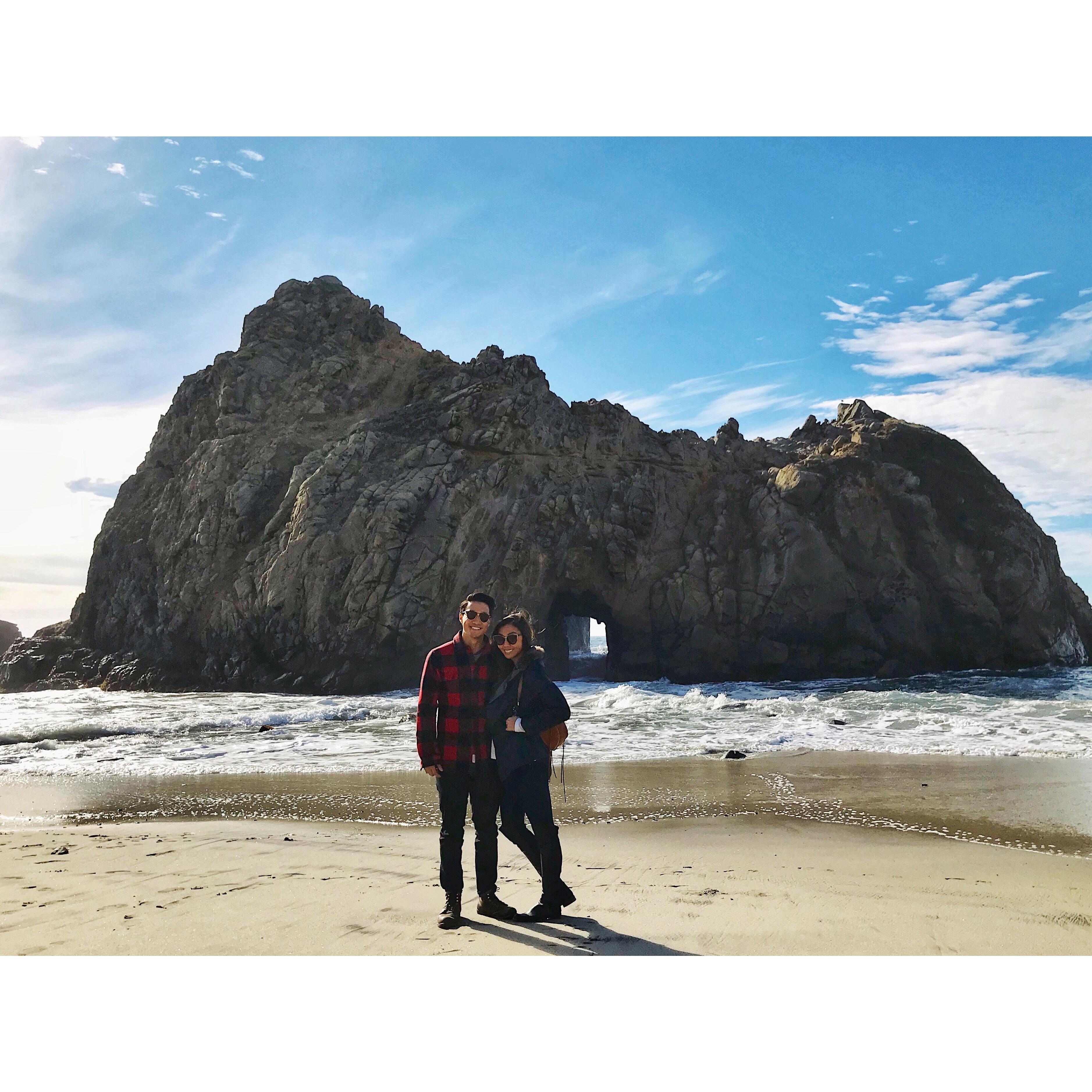 Keyhole Arch at Pfeiffer Beach: December 2018