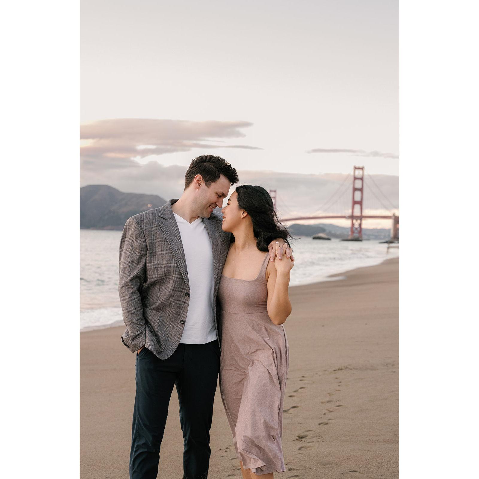 At Baker Beach. Photo by Zha Zha Photography.
