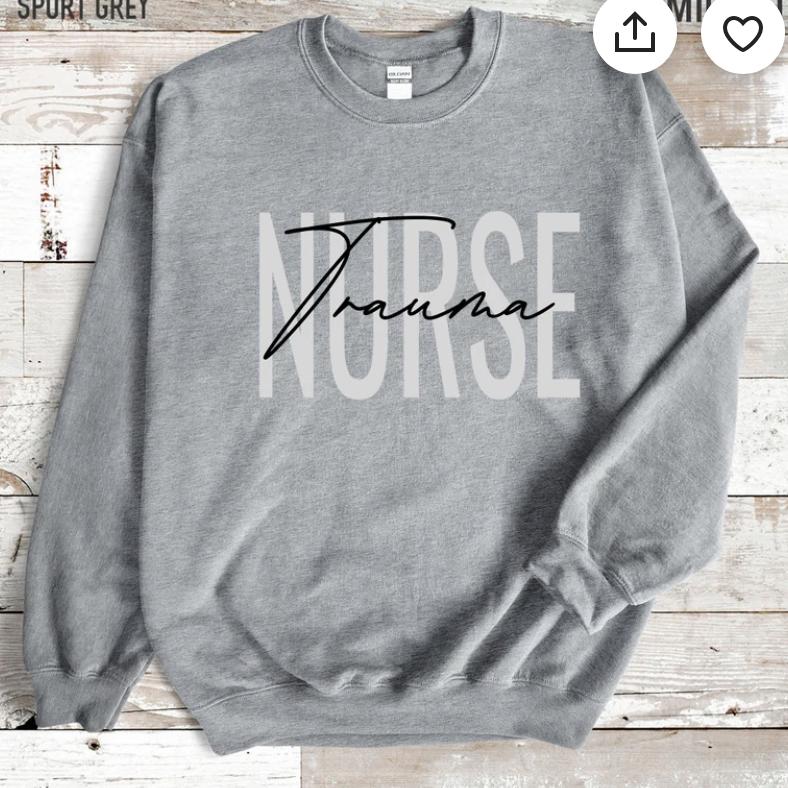Nurse Trauma Sweatshirt, Nurse Trauma Sweater, Nurse Trauma Undergraduate, Trauma Nurse Sweatshirt, Nurse Graduation Trauma Gift, Registered