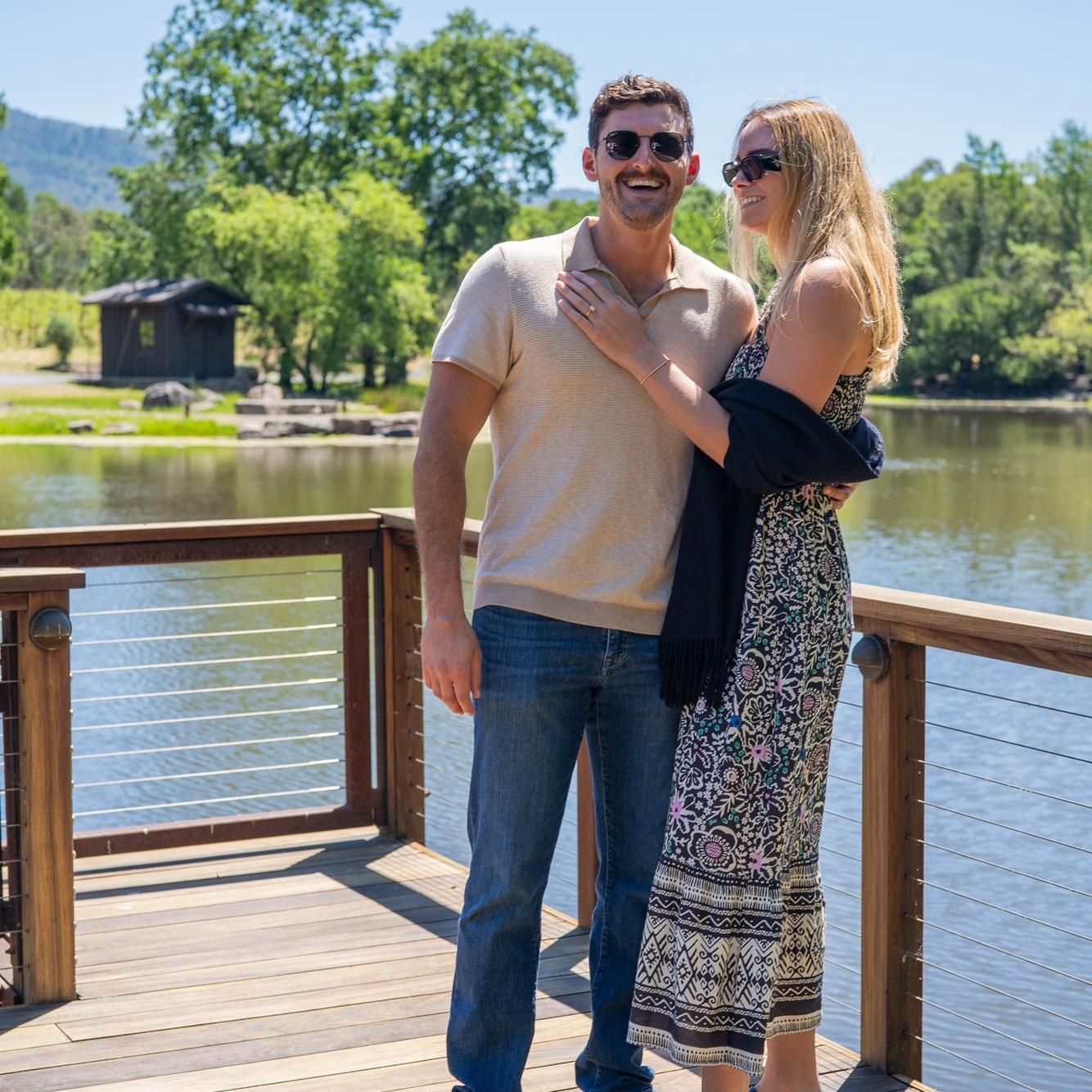 Right after Reid popped the question - Sonoma, CA