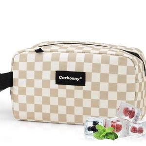 Cerboony Mini Cooler Bag - Classical Solid Square with 2 Detachable Ice Packs