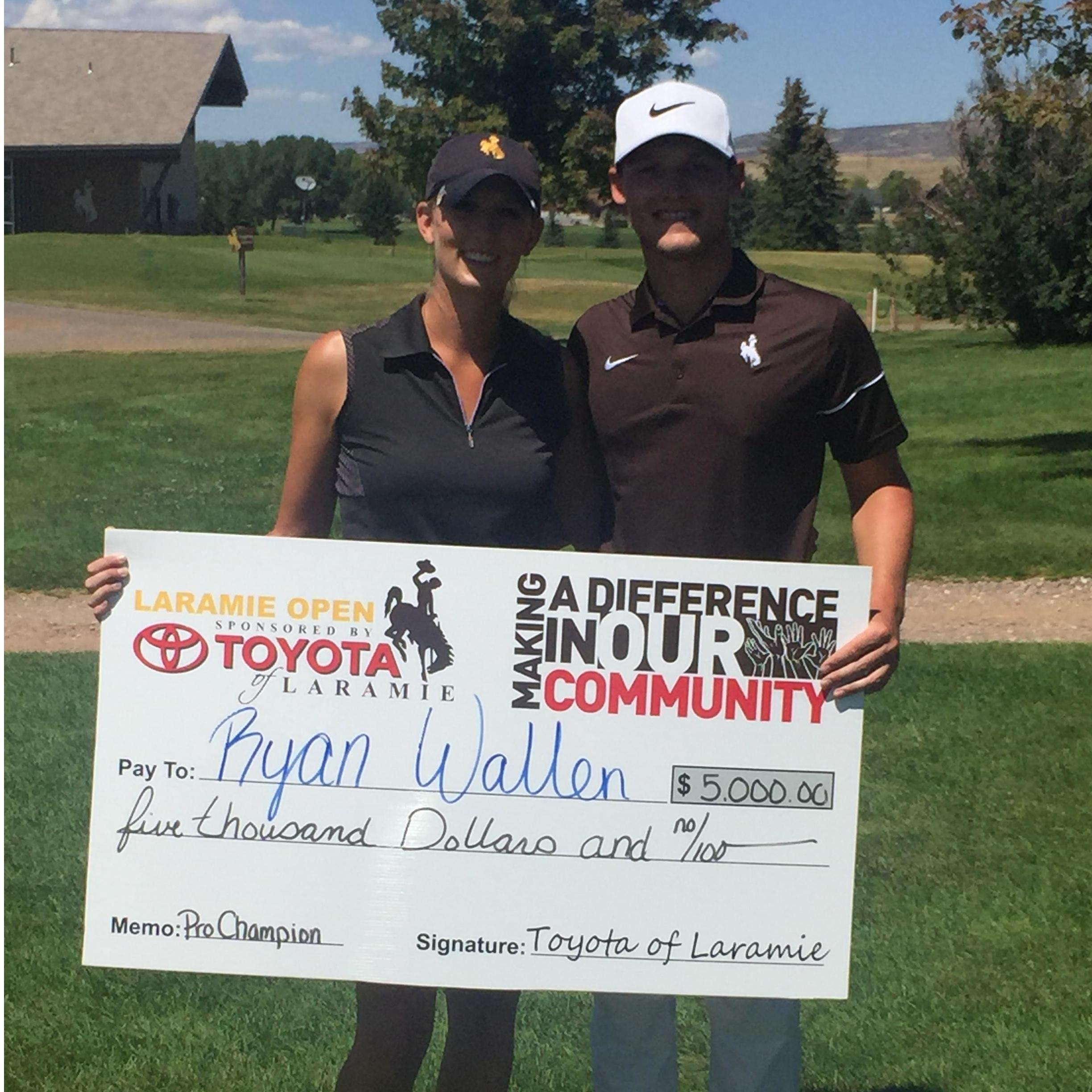 When Ryan won his first professional golf tournament!