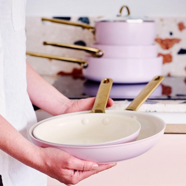 GreenPan Padova Reserve Blush Healthy Ceramic Nonstick Frypan Set