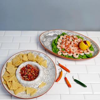Margarida Coupe Oval Platter