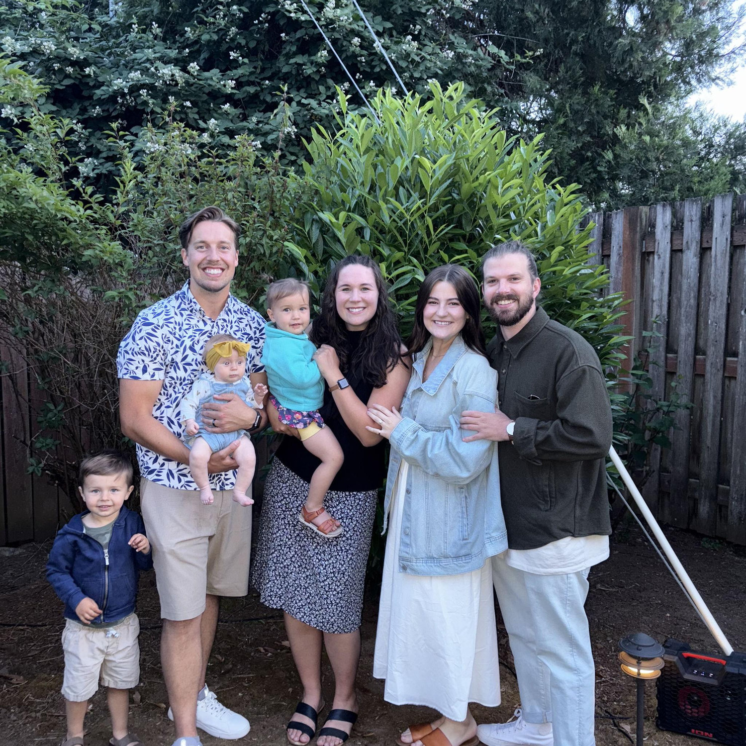 The Schaub family at our engagement party!