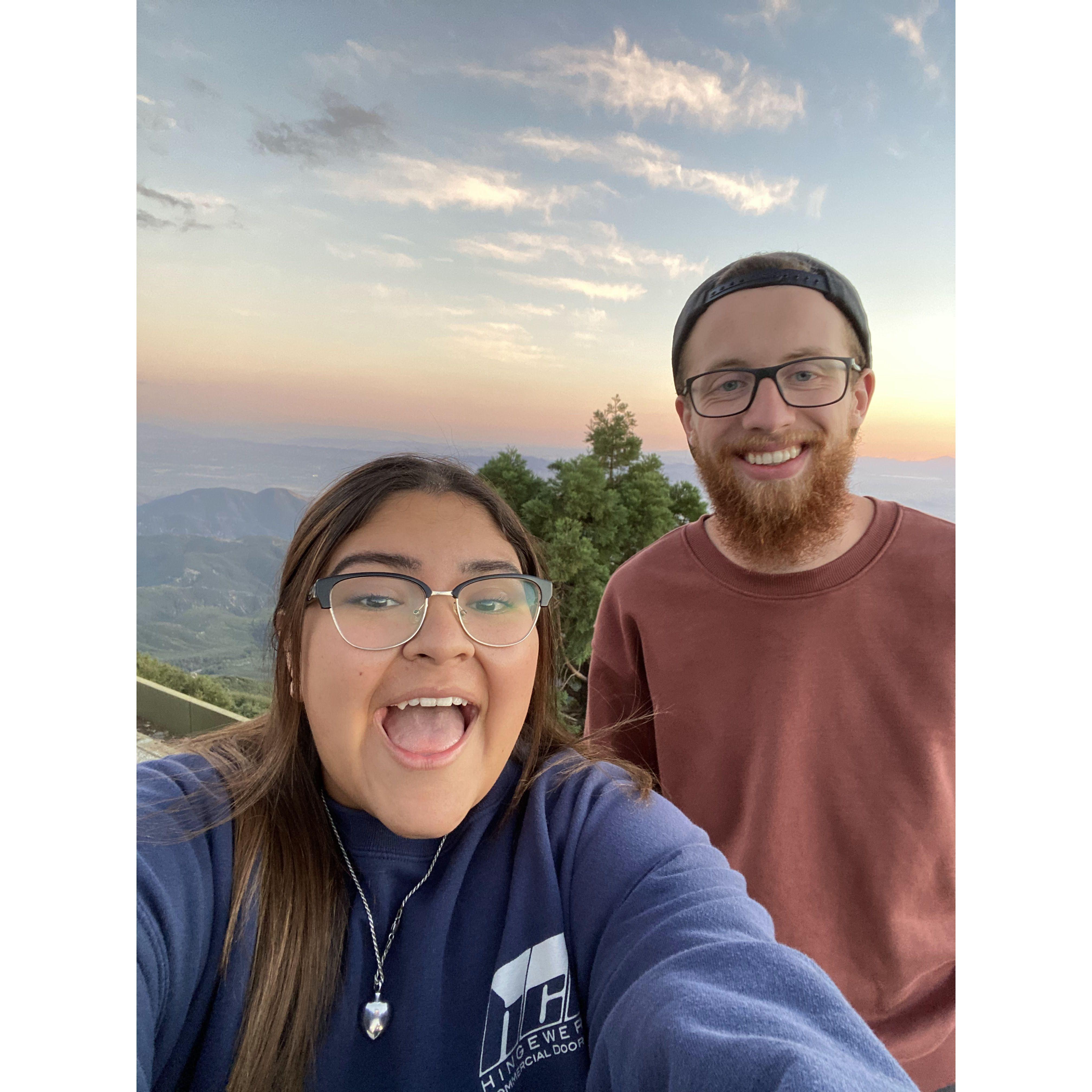 one of our first selfies of us liking each other