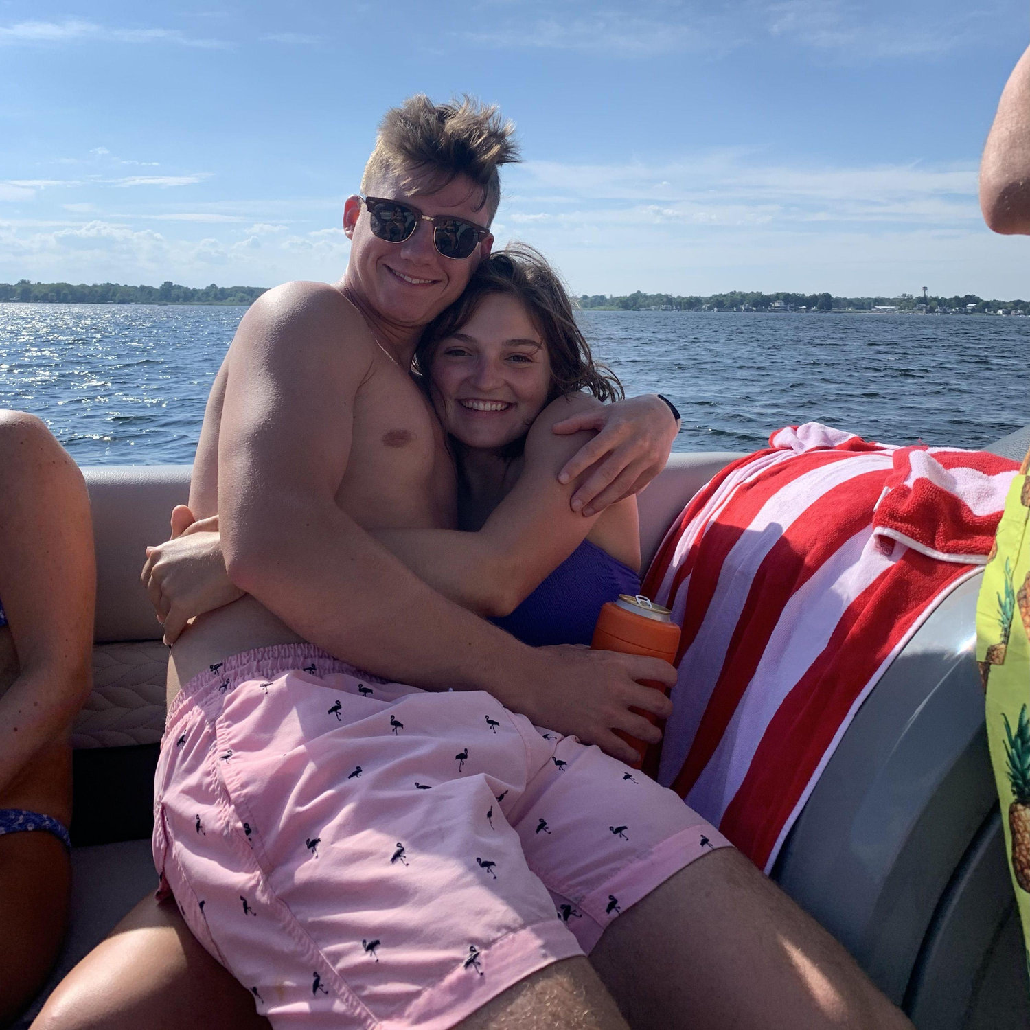 Summer on the lake featuring crazy hair