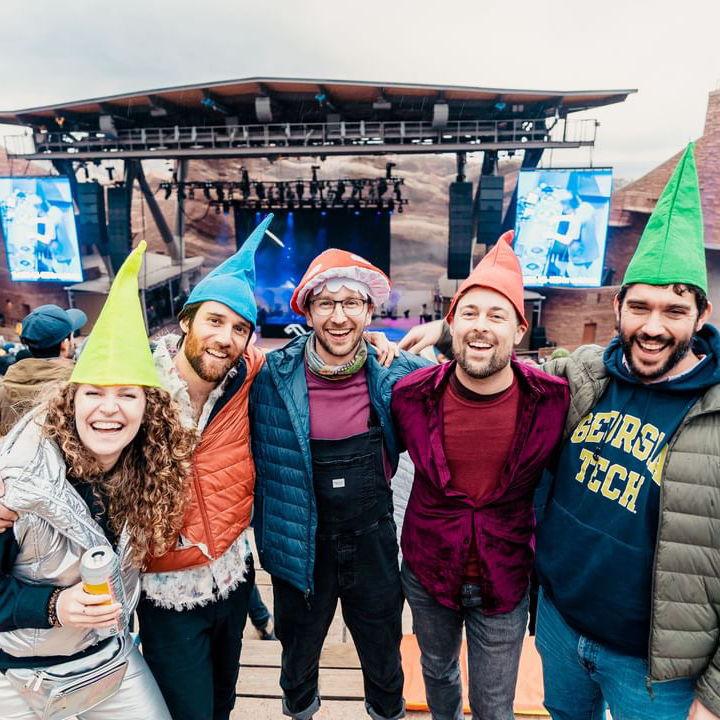 Dressed as gnomes for Halloween, we visited Red Rocks along with our friends Ben, Mason, and Michael. We were surprised by a snow blizzard, but that didn't stop us from dancing throughout the night.
