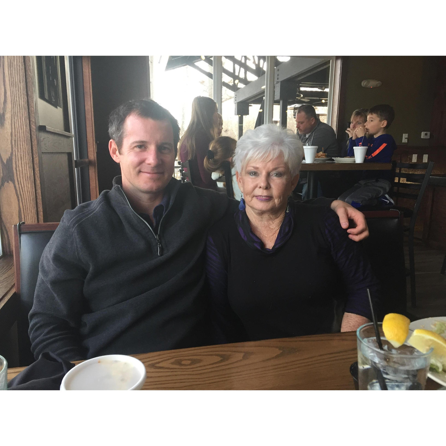 Austin and his mom, Jan