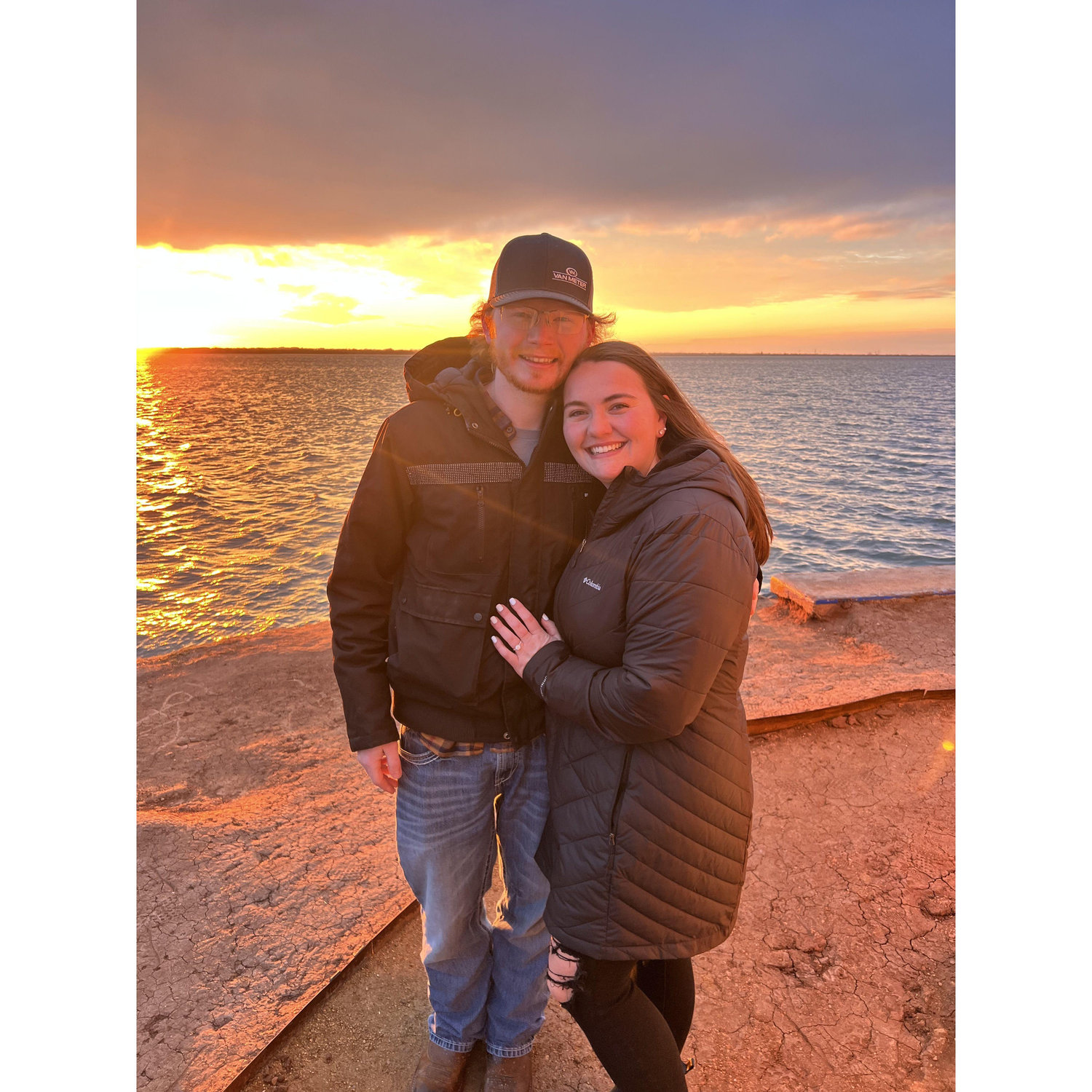 Lake Hefner: The day we got engaged!