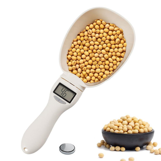 Digital Measuring Spoon, 2026 New Digital Food Measuring Scoop Scale 800g / 0.1g High Precision with LCD Screen, Household Weighing Scoop for Kitchen (1Pcs)