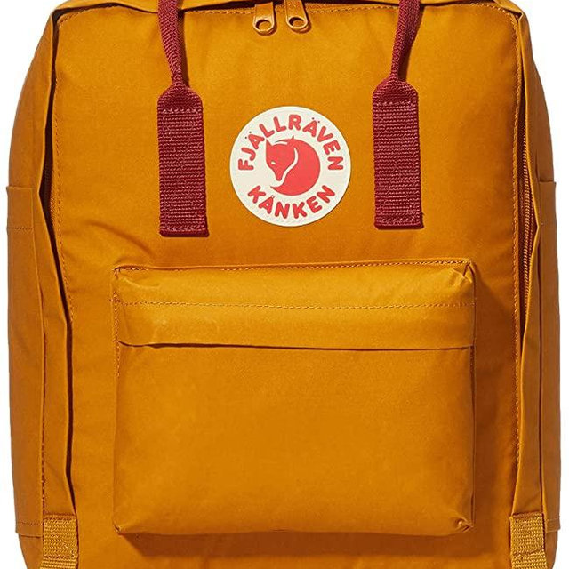 Fjallraven, Kanken Classic Backpack for Everyday, Acorn/Ox Red