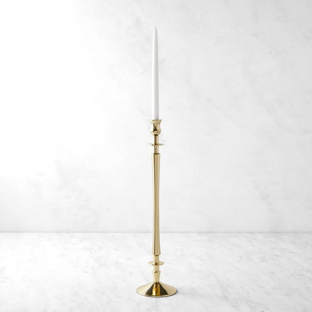 Heirloom Gold Taper Holder, Double Extra-Tall
