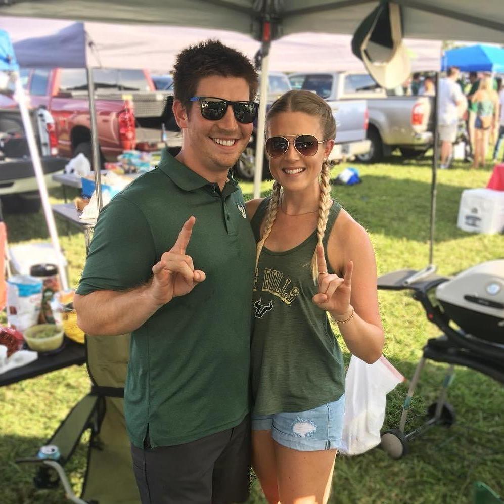 S-O-U-T-H, F-L-O-R-I-D-A! South Florida, South Florida, Gooooo Bulls!