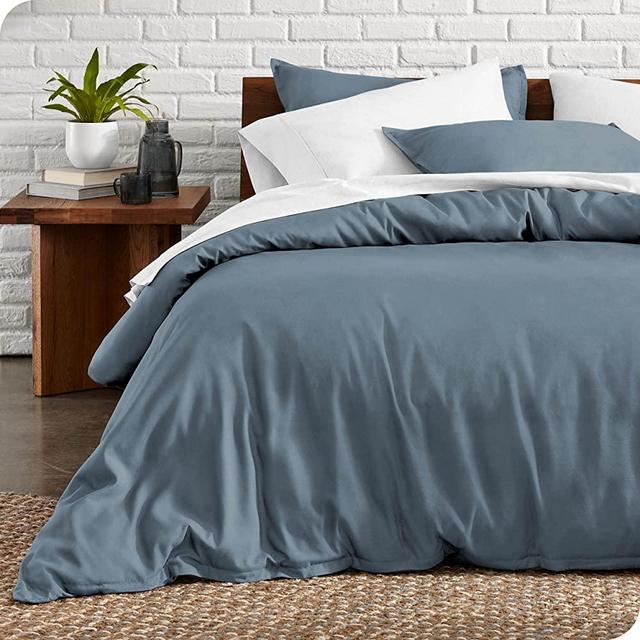 Bare Home Duvet Cover King/Cal King Size - Premium 1800 Super Soft Duvet Covers Collection - Lightweight, Cooling Duvet Cover - Soft Textured Bedding Duvet Cover (King/Cal King, Coronet Blue)