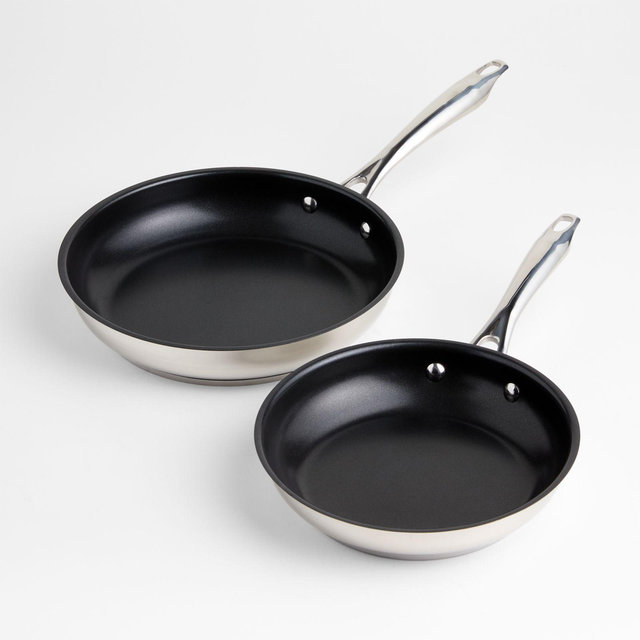 Cuisinart ® Professional Series Stainless Steel Ceramic Non-Stick 2-Piece 8" and 10" Skillet Set