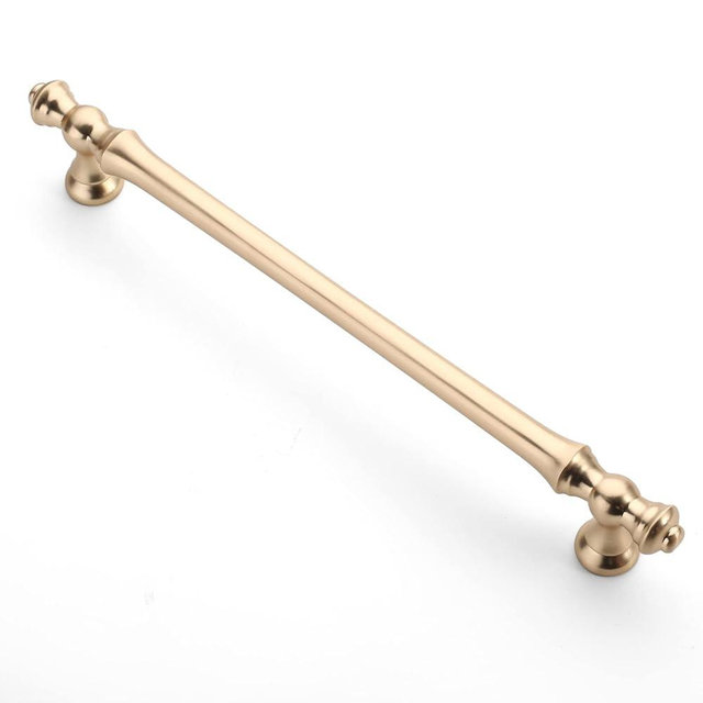 Asidrama 6 Pack 9 Inch(228mm) Brushed Brass Kitchen Cabinet Handles, Cabinet Pulls Kitchen Cabinet Hardware for Cupboard Drawer Pulls