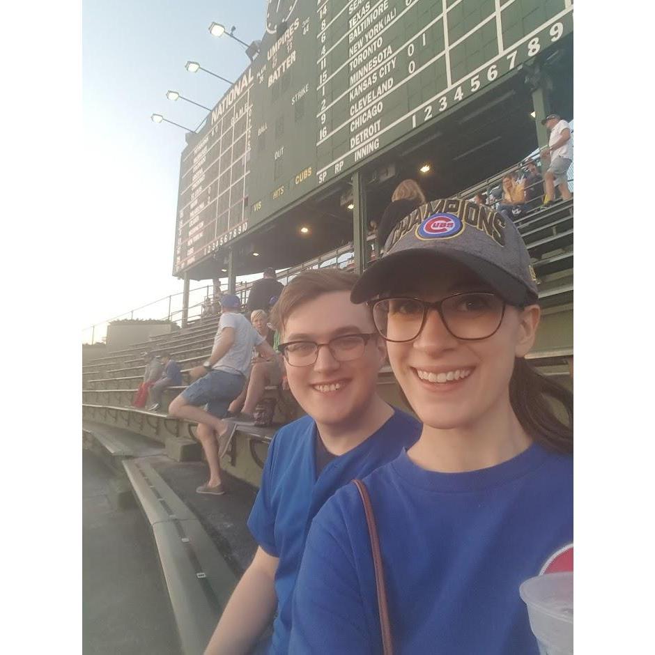 Cubs game for Sam's 26th Birthday