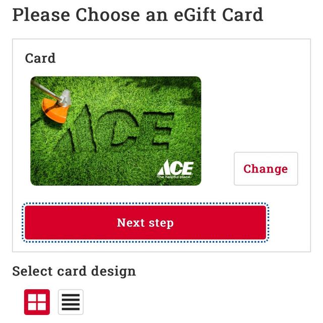 Ace Hardware Gift Card