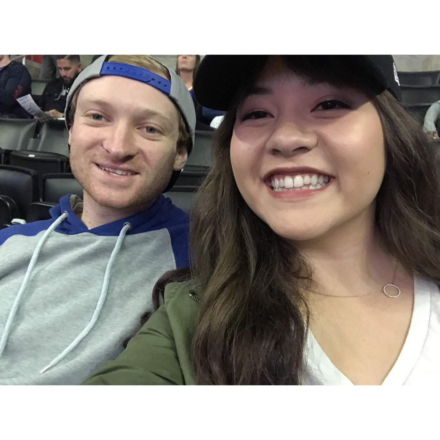 First Warriors game together December 2018