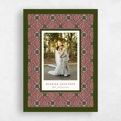 Dark Red Holiday Card - Wallflower