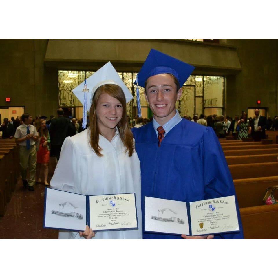 The class couple graduates from East Catholic High School '13